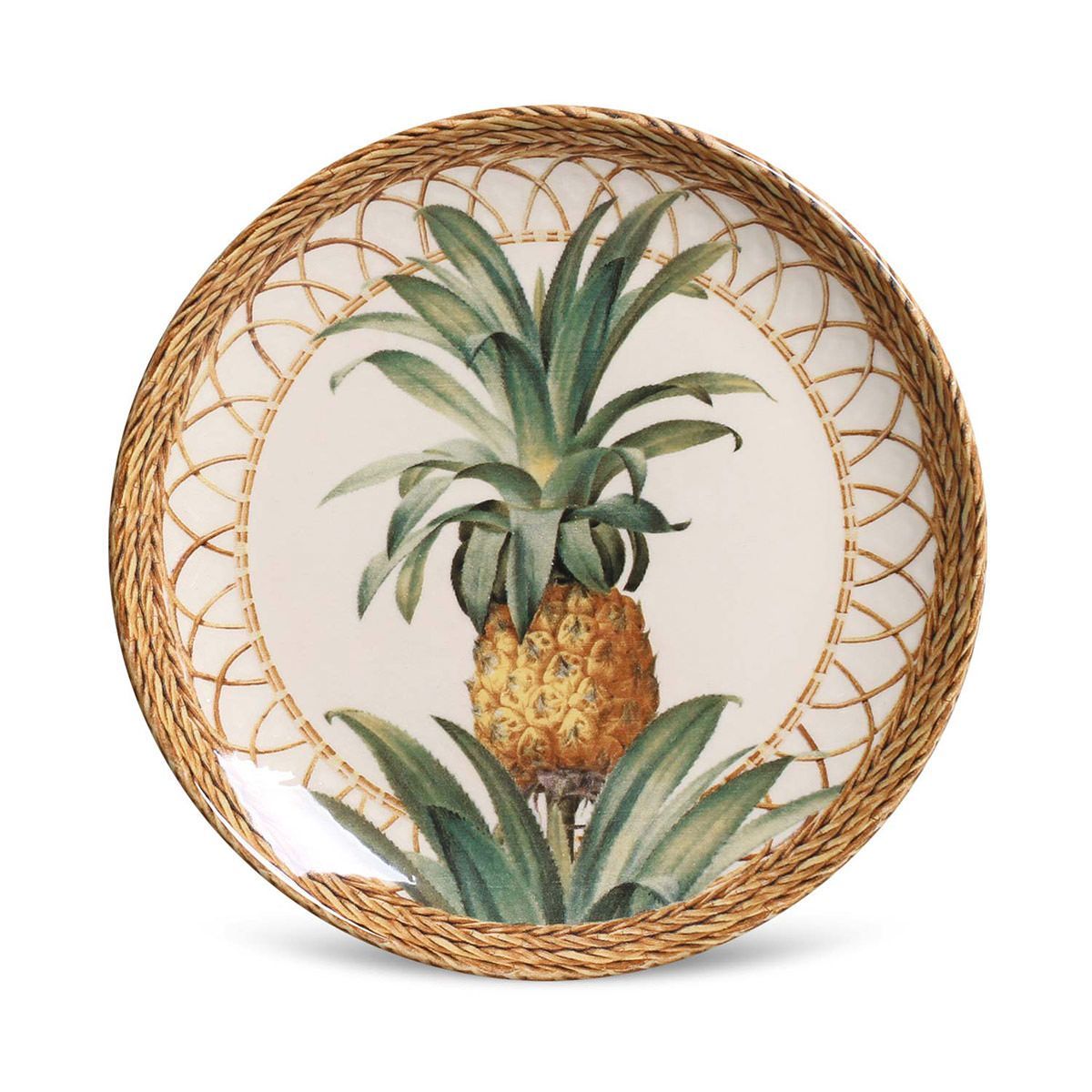 Prato Sobremesa Coup Pineapple Natural 20,5cm Porto Brasil, marca Porto Brasil - Foto Principal