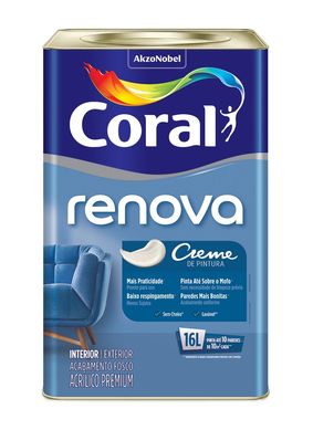 Tinta Acrlica Fosco Renova Premium 16L Branco
