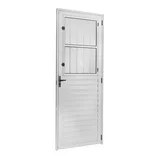 Porta Postigo Alumínio Branco Direita 210x90x5cm Ecosul