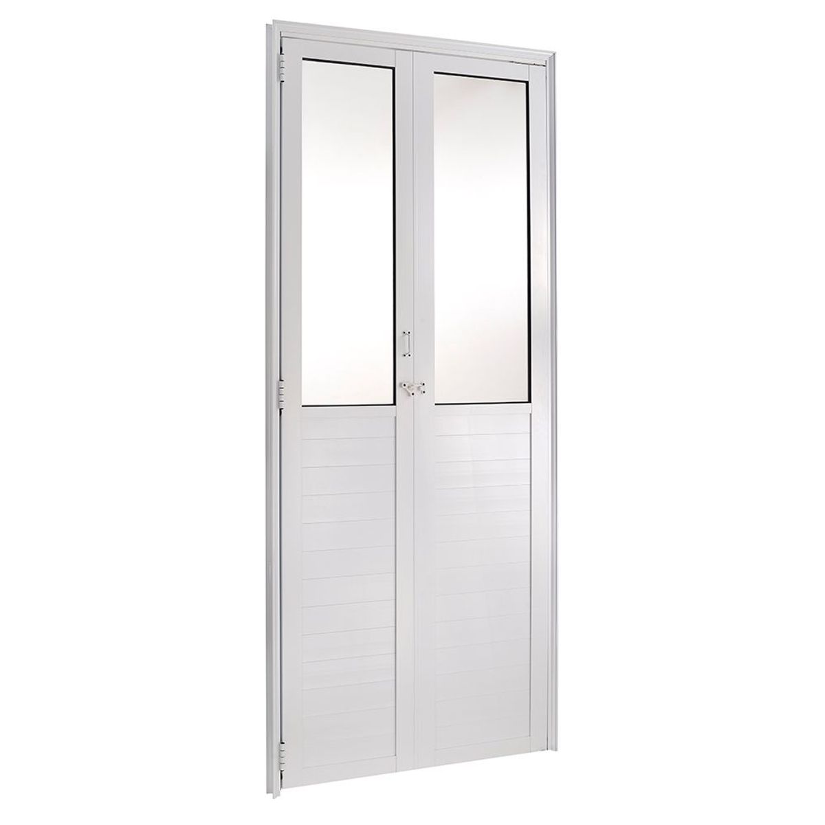 Porta Camarão e Vidro Alumínio Branco Direita 210x90x6cm Fortsul, marca Esquadrisul - Foto Principal