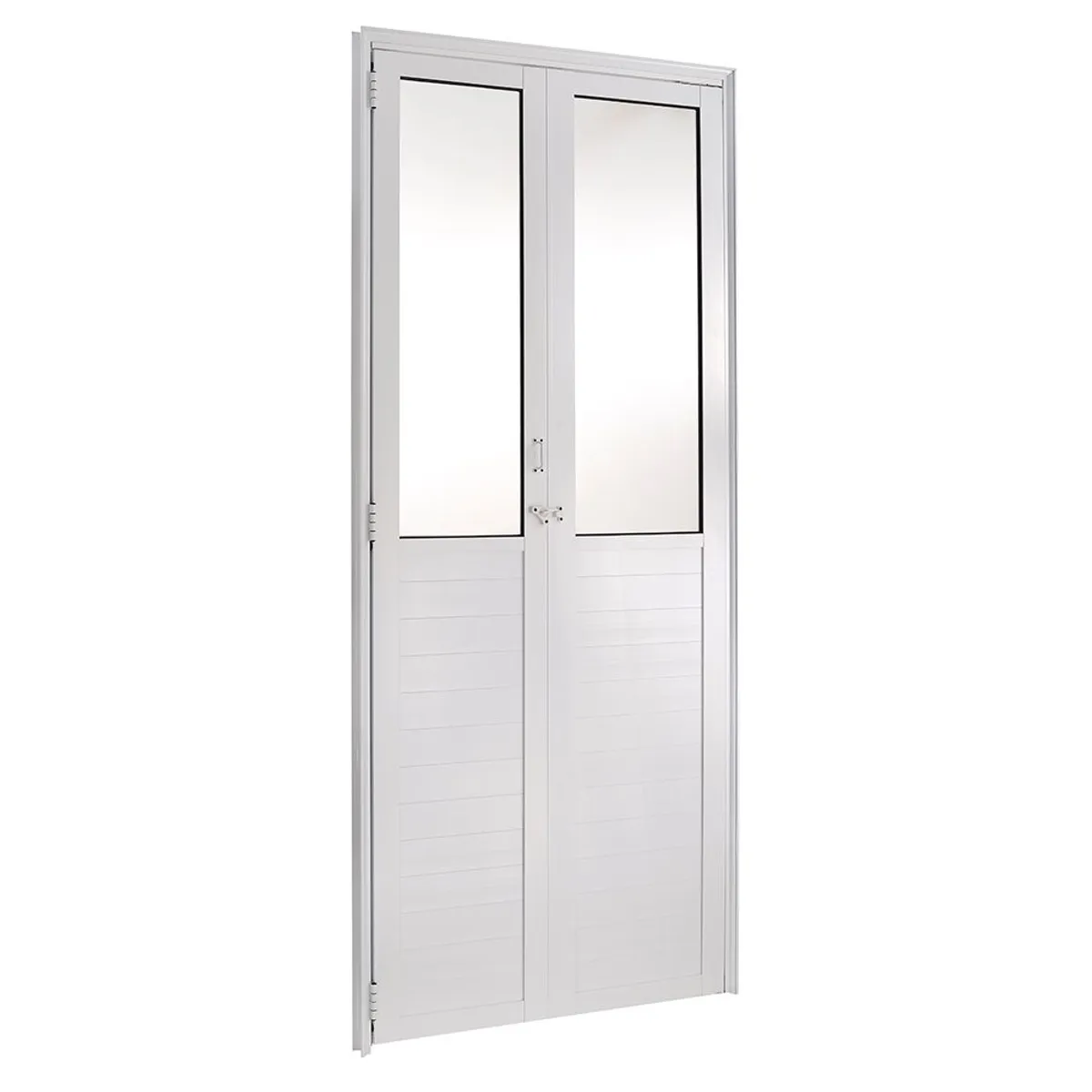 Porta Camarão e Vidro Alumínio Branco Direita 210x90x6cm Fortsul, marca Esquadrisul - Foto Principal
