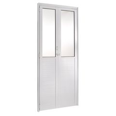 Porta Camarão e Vidro Alumínio Branco Direita 210x90x6cm Fortsul