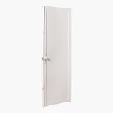 Porta Lambril de Alumínio com Fechadura Direito 210x70cm Branco Esquadrisul