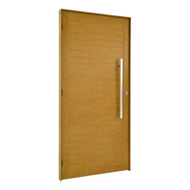 Porta Lambri Puxador Alumnio Carvalho Esquerda 210x90x8,6cm Topsul