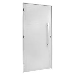 Porta Lambri Puxador Alumínio Branco Esquerda 210x80x8,6cm Topsul
