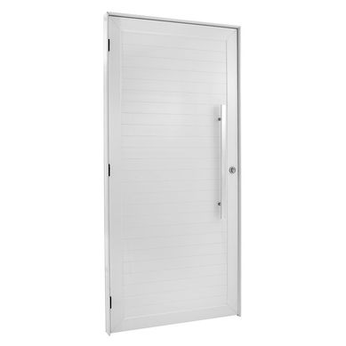 Porta Lambri Puxador Alumnio Branco Direita 210x80x8,6cm Topsul