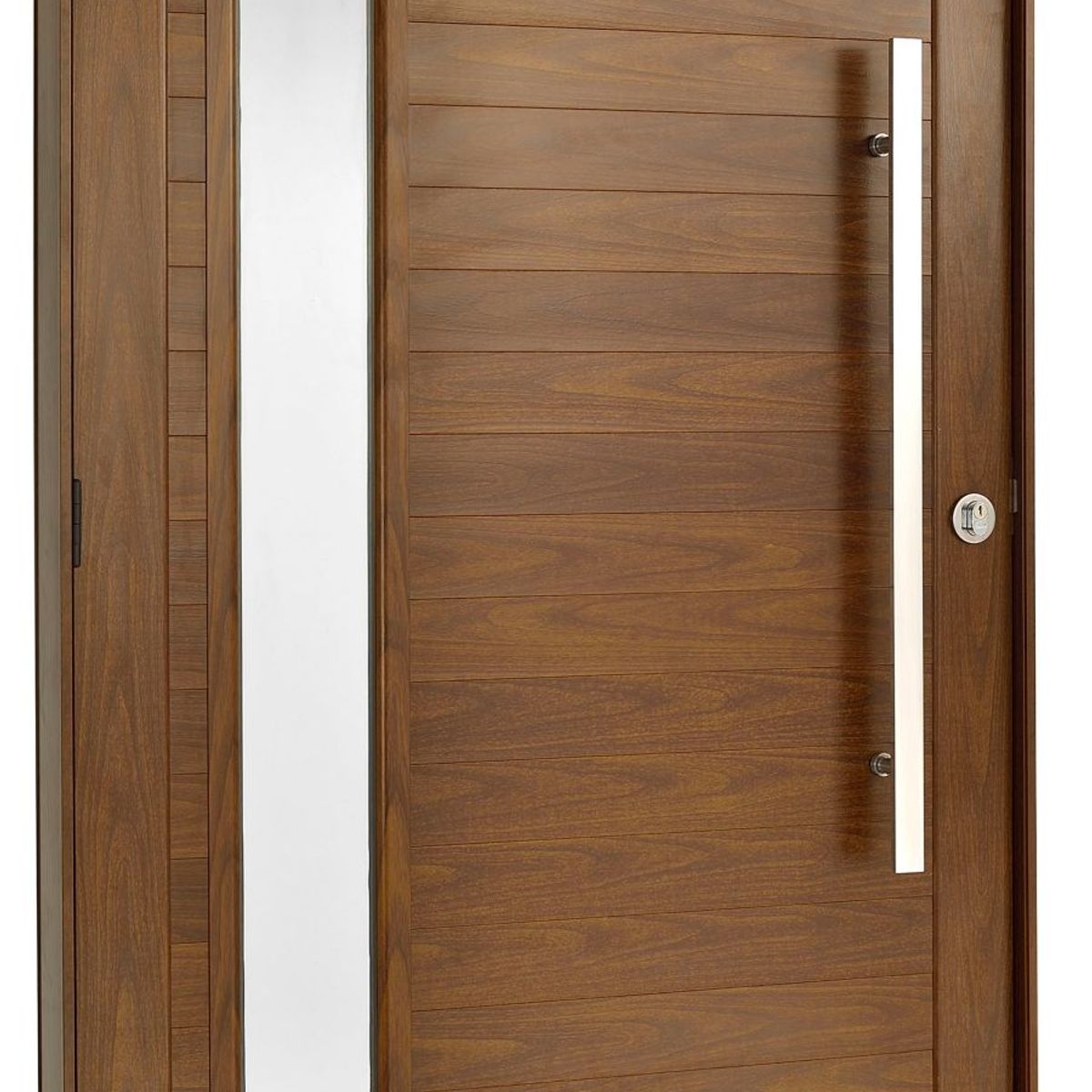 Porta Lambri e Visor Alumínio Cerejeira Esquerda 210x100x8,6cm Topsul, marca Esquadrisul - Foto Principal