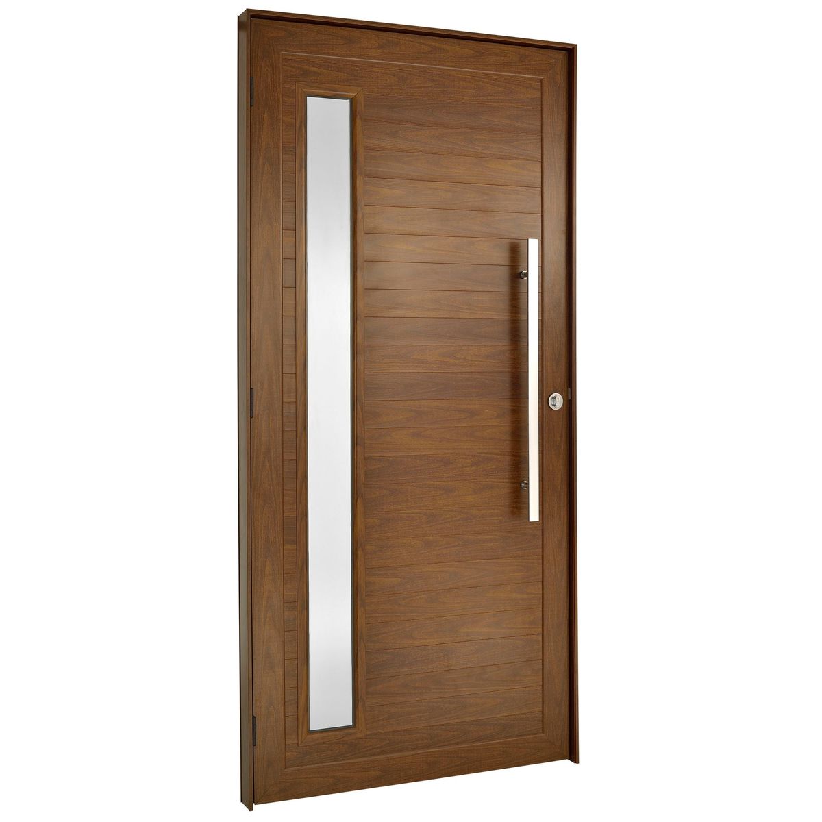 Porta Lambri e Visor Alumínio Cerejeira Esquerda 210x100x8,6cm Topsul, marca Esquadrisul - Foto Principal