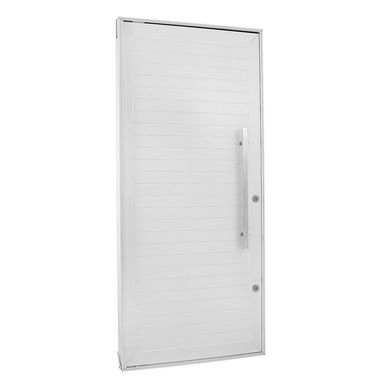 Porta Pivotante Alumnio Branco Direita 220x100x8,6cm Topsul