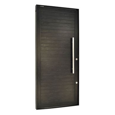 Porta Pivotante Alumnio Preto Direita 220x120x8,6cm Topsul