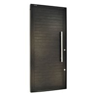 Porta Pivotante Alumínio Preto Esquerda 220x100x8,6cm Topsul