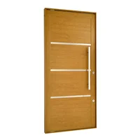 Porta Pivotante e Friso Alumínio Carvalho Direita 220x120x8,6cm Topsul