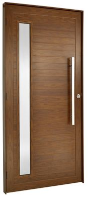 Porta Lambri e Visor Alumnio Cerejeira Direita 210x100x8,6cm Topsul