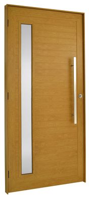 Porta Lambri e Visor Alumnio Carvalho Direita 210x90x8,6cm Topsul