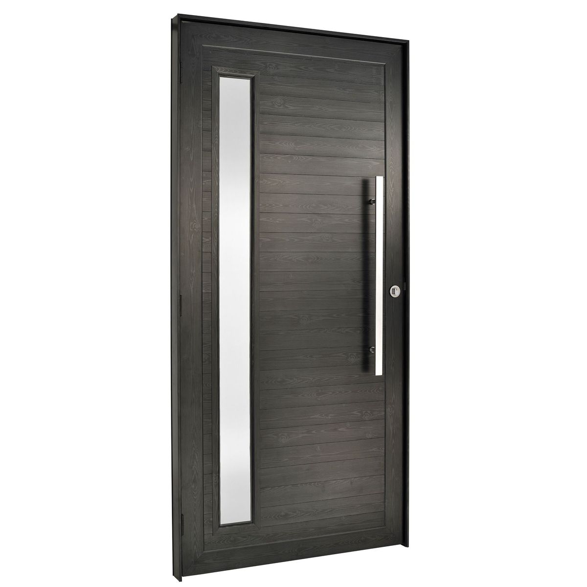 Porta Lambri e Visor Alumínio Preto Esquerda 210x90x8,6cm Topsul, marca Esquadrisul - Foto Principal