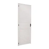 Porta Veneziana Ventilada Alumínio Branco Direita 210x80x6cm Fortsul