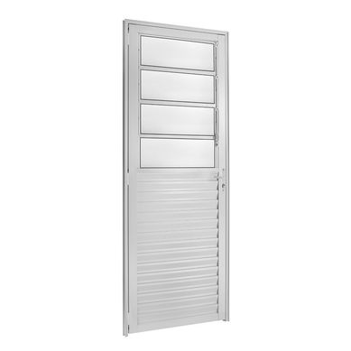 Porta Basculante Alumnio Branco Esquerda 210x80x6cm Fortsul