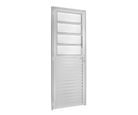 Porta Basculante Alumínio Branco Esquerda 210x80x6cm Fortsul