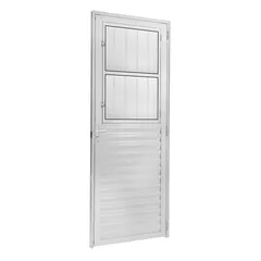 Porta Postigo Alumínio Branco Esquerda 210x80x6cm Fortsul