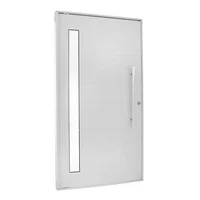 Porta Lambri e Visor Alumínio Branco Direita 210x90x8,6cm Topsul