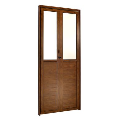 Porta Camaro e Vidro Alumnio Cerejeira Esquerda 210x90x6cm Fortsul