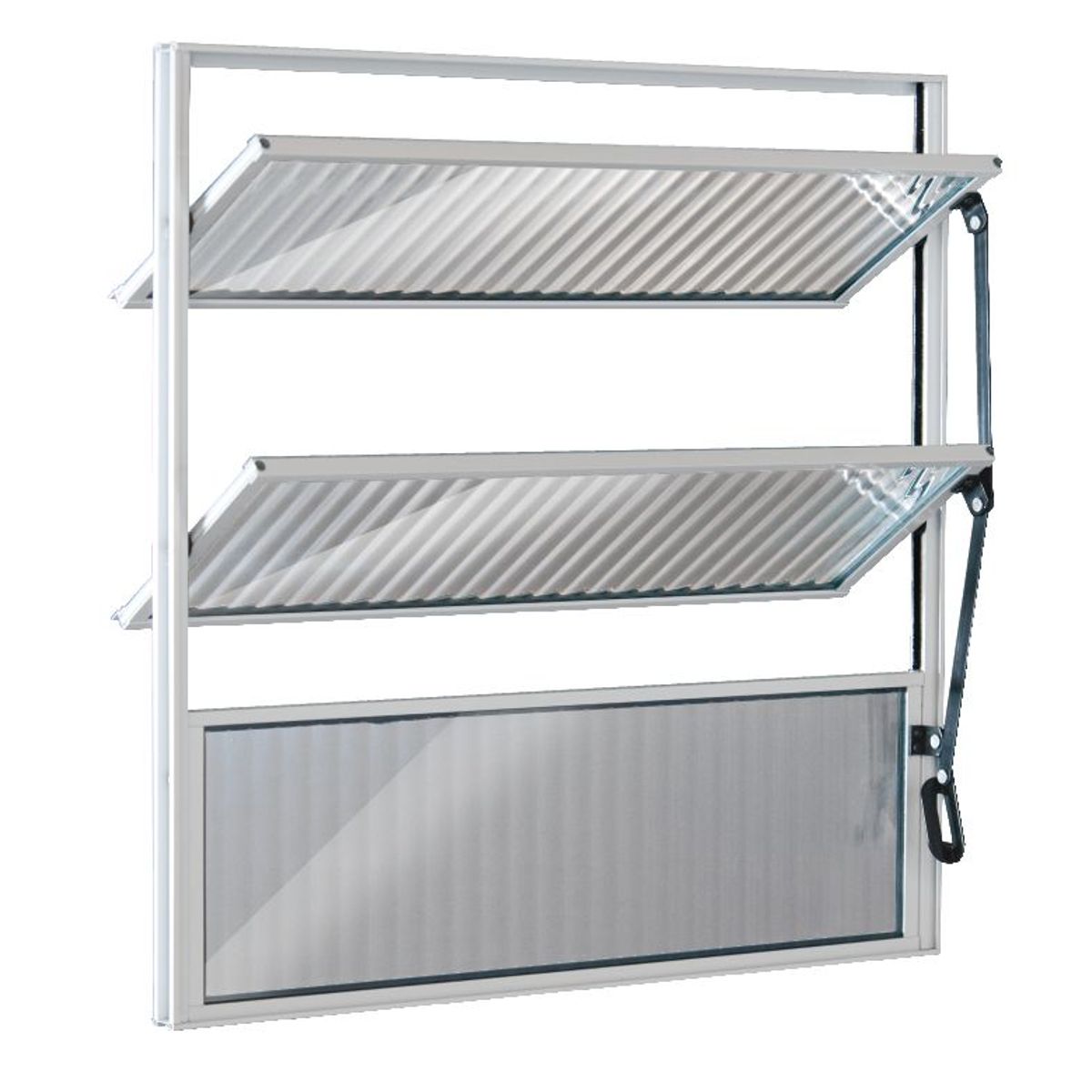 Janela Basculante 2 Basc Alumínio Branco 60x100x2,5cm Ecosul, marca Esquadrisul - Foto Principal