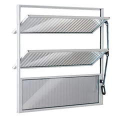 Janela Basculante 2 Basc Alumínio Branco 60x100x2,5cm Ecosul