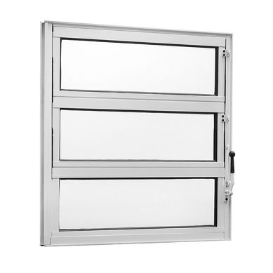 Janela Basculante 2 Basc Alum�nio Branco 60x60x3,5cm Topsul