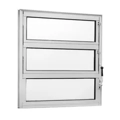 Janela Basculante 2 Basc Alumínio Branco 60x60x3,5cm Topsul