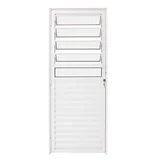 Porta Basculante Alumínio Branco Direita 210x80x6,6cm Malta