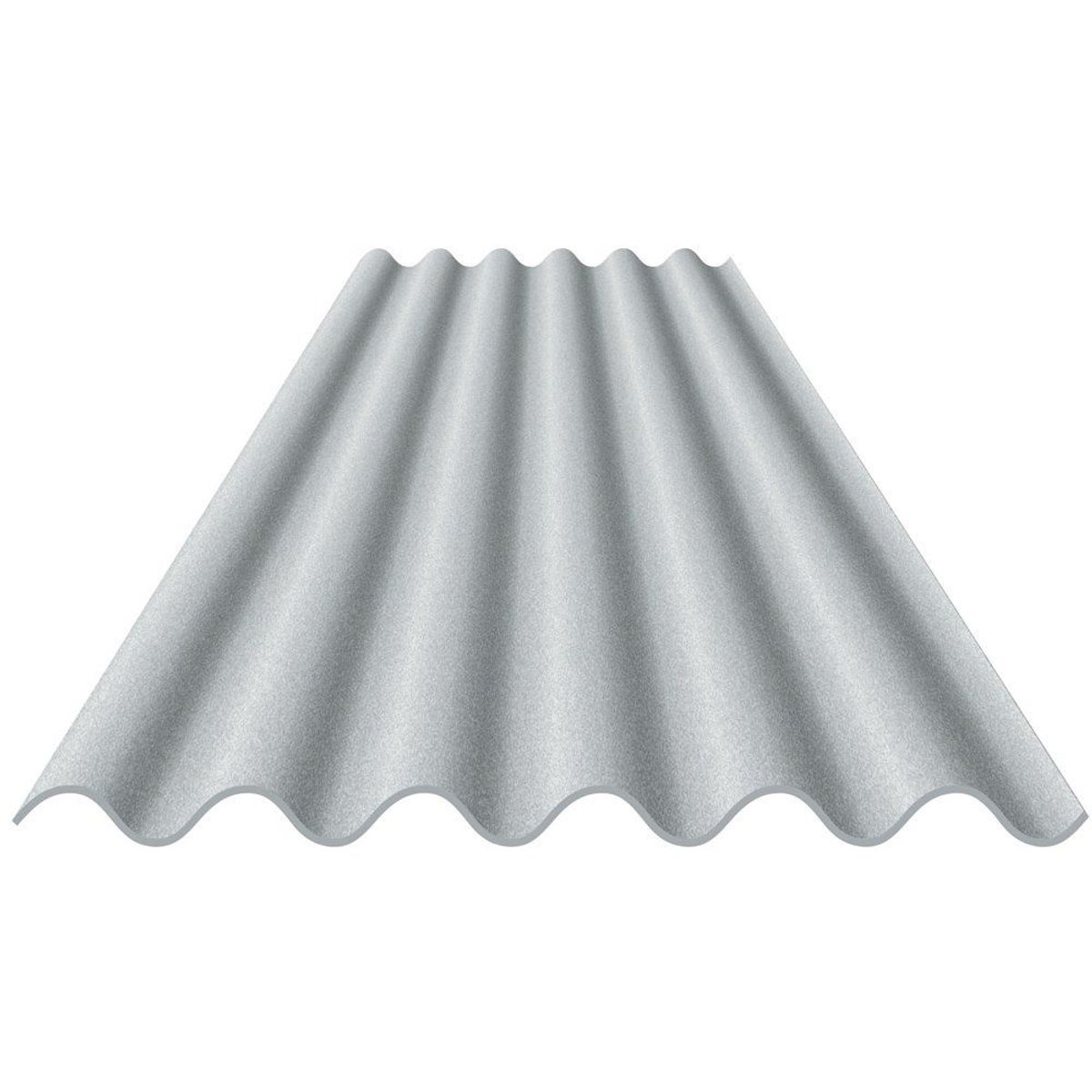 Telha de Fibrocimento Ondulada 183cmx110cmx5mm Cinza, marca Confibra - Foto Principal