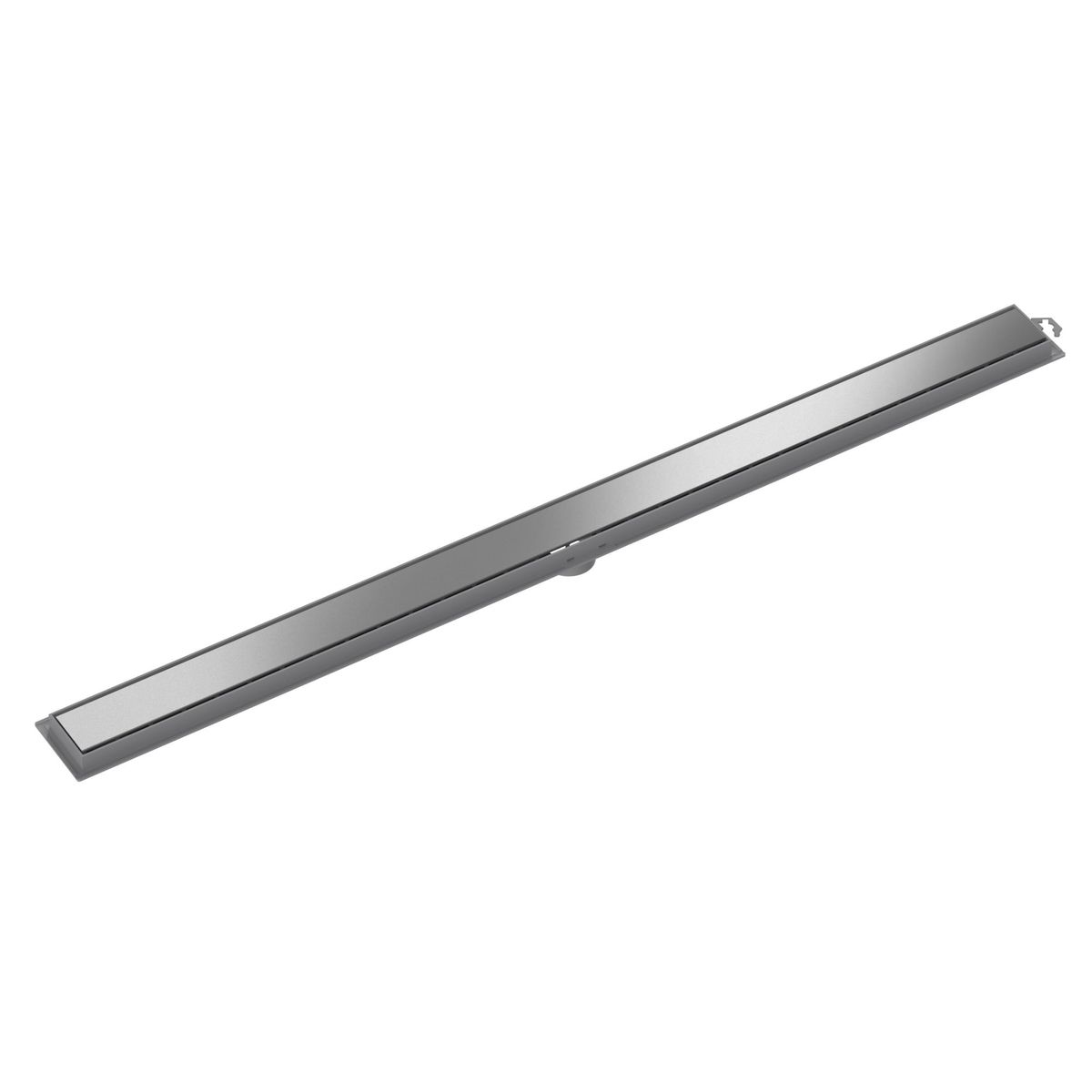 Ralo Linear Leve Lisa Saída Por Baixo No Meio Aço Inox 7X90Cm, marca Tigre - Foto Principal