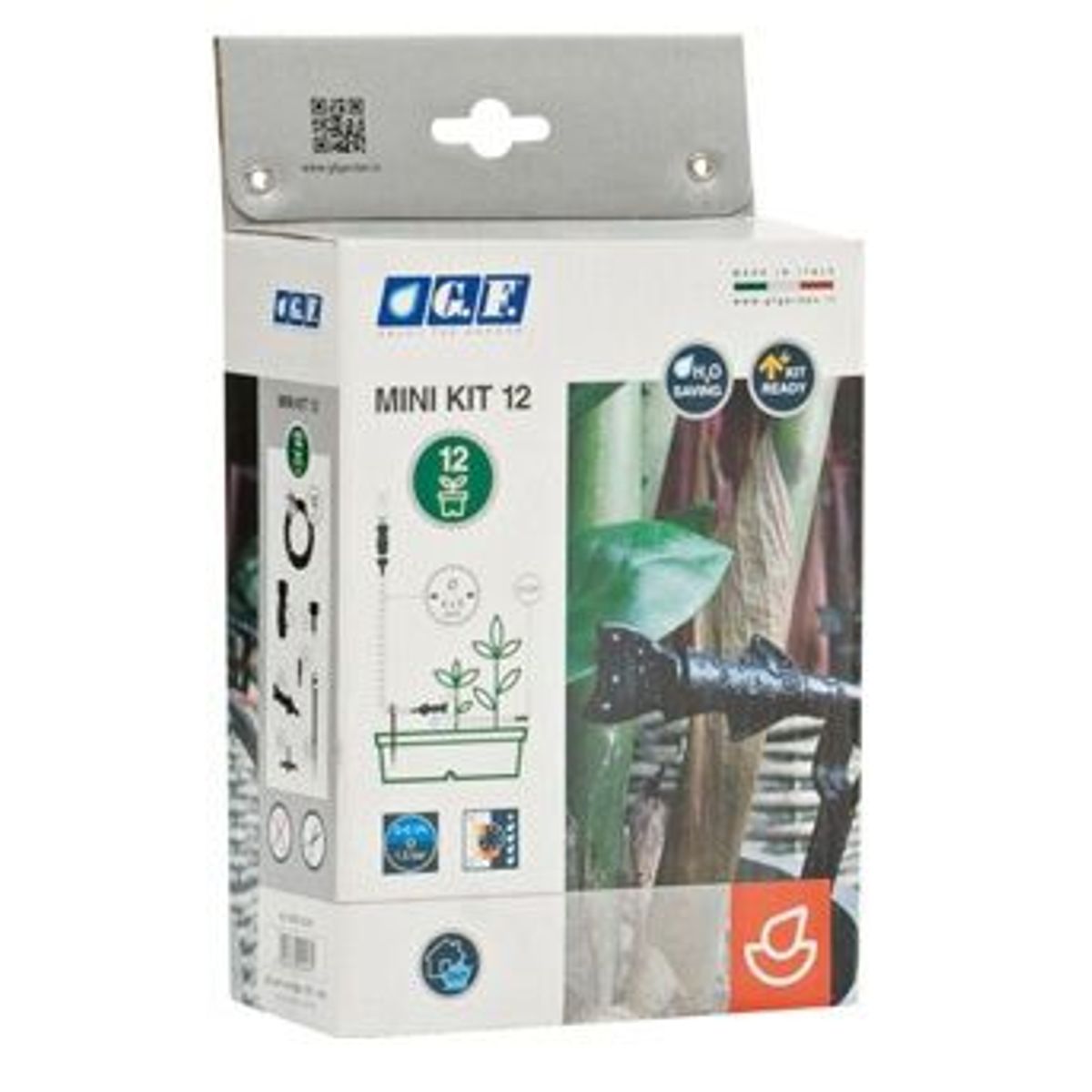 Kit Gotejamento para até 12 Vasos com 12m de Mangueira 6mm Preto, marca Gf - Foto Principal