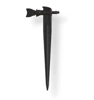 Gotejador Delta-Drip Ajustável 0 a 6 L/H com Estaca Preto
