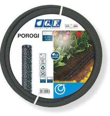 Tubo Poroso 12,5mm com Tampo Bobina 15m Preto