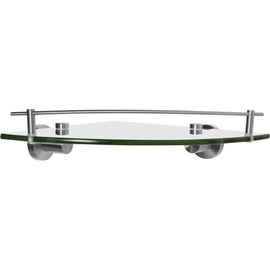 Prateleira Triangular Vidro Deluxe Sensi D'acqua Rodas Cromado