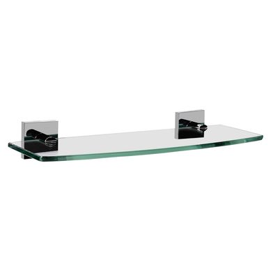 Prateleira Retangular Vidro Premium Sensi D'acqua Verona Cromado