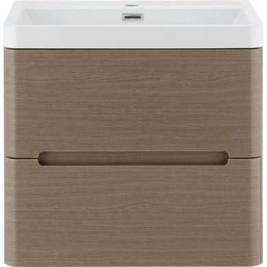 Gabinete para Banheiro River Wengue Taupe 60cm Sensi Dacqua