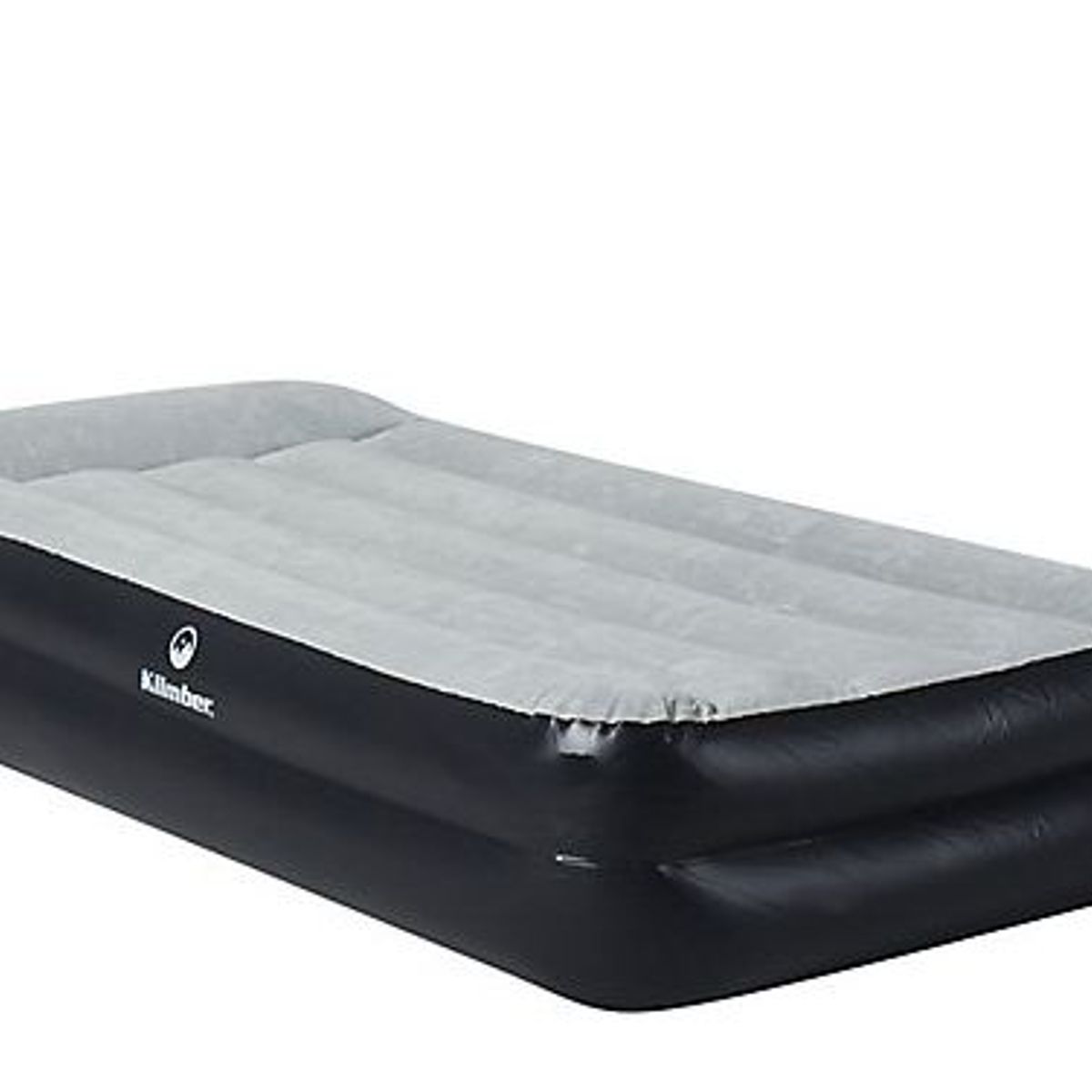 Colchão Inflável de Solteiro 97x191x46cm PVC Preto e Cinza, marca Klimber - Foto Principal