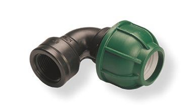 Conector de Compresso Angular 90 para Tubo 25mmx3/4