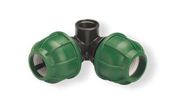 Conector de Compresso Angular para Tubo PE 25mmx1/2