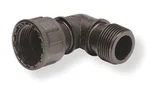 Conector Angular 90° Rosca 1" Macho x 1" Fêmea Preto