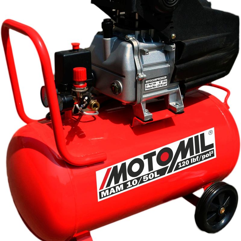 compressor de ar para pintor Motomil MAM-10 50BR bivolt
