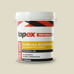 Tinta Acrílica Fosco Pro 1000 Econômica 20L Branco Gelo