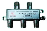 Divisor de sinal 4 Saidas com Rosca 14,5x9x2cm