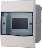 Quadro Embutir Branco Porta Transparente Para 5 Disjuntores