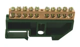 Barra Terra DIN LEC 10 Ligações Verde