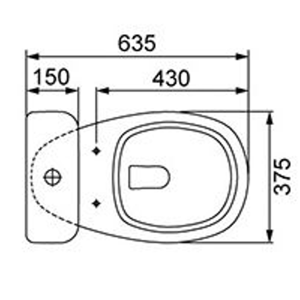Kit Completo Bacia com Caixa Loren One com Assento e Fixação 76,6x37,5x63,5cm Branco Lorenzetti, marca Lorenzetti - Foto 2