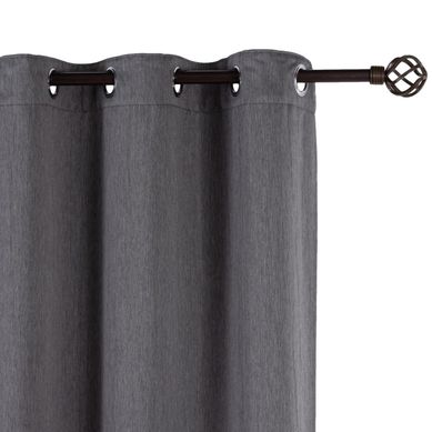 Cortina Blackout Texturizado Cinza 145x250cm Just Home Collection
