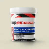 Tinta Acrílica Standard Topex Pro 2000 Fosco Branco Gelo 20 litros Qualyvinil
